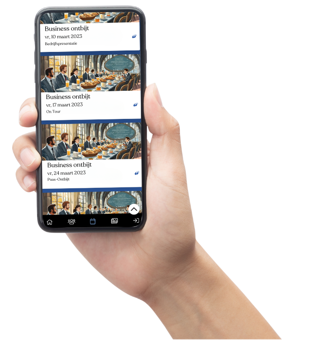 Inschrijven op events vanuit de app