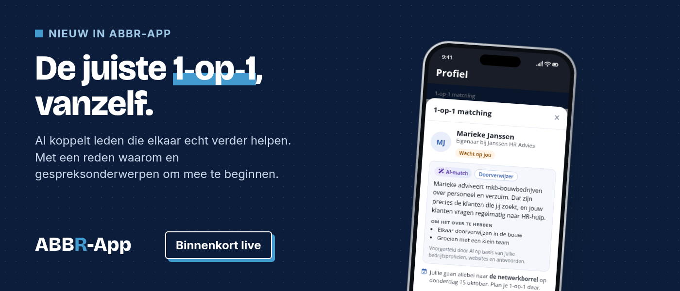 Een 1-op-1 voorstel in de ABBR-App