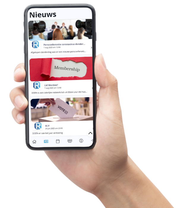 Nieuwsberichten met push-notificaties in de app